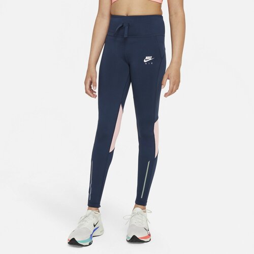 Nike helanke za devojčice AIR DRI-FIT HIGH-RISE RUNNING LEGGINGS plava DD7633 Slike
