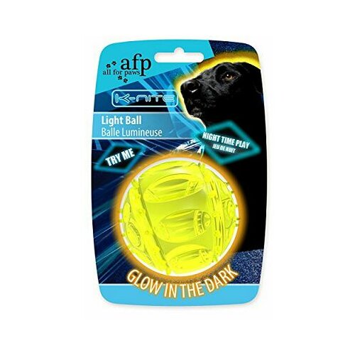 All for paws dog igračka lopta svetleća žuta 7.3cm 3303 Cene
