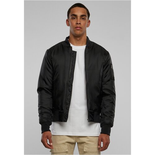 Urban Classics Plus Size Basic Bomber Jacket Black Slike
