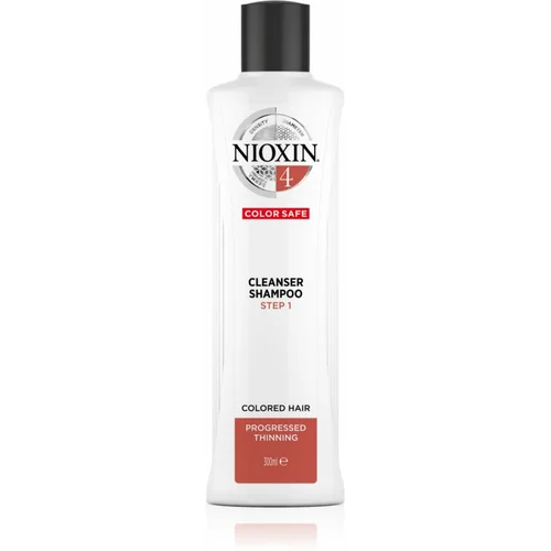 Nioxin System 4 Color Safe nežni šampon za barvane in poškodovane lase 300 ml