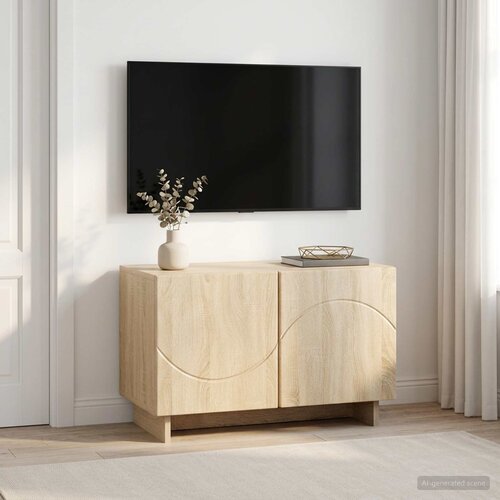  TV stalak 60 x 34.5 x 40 cm Hrast sonoma Konstruirano drvo Cijene
