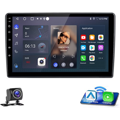 JUNSUN 9" Avtoradio Android 13 s CarPlay za VW Bora/Golf 4/Jetta/Passat B5/T5 | GPS Navigacija, Wi-Fi, Bluetooth, DAB+, SWC, USB, (22127969) Cene