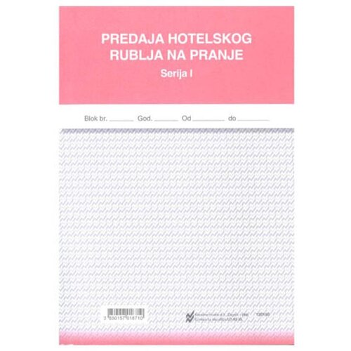 NARODNE NOVINE-UT XII-35 PREDAJA HOTELSKOG RUBLJA NA PRANJE; Blok 3 x 50 listova, 14,8 x 21 cm Slike