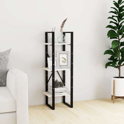 vidaXL ormarić za knjige s 3 razine bijeli 40 x 30 x 105 cm borovina Cijene