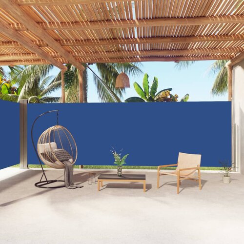 vidaXL Uvlačiva bočna tenda plava 200 x 1000 cm Cijene