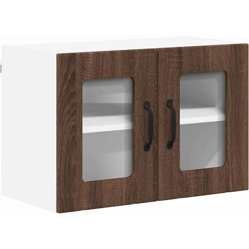  Zidni kuhinjski ormarić Zidne 2 pcs Smeđi hrast 60 x 31 x 40 cm Slike
