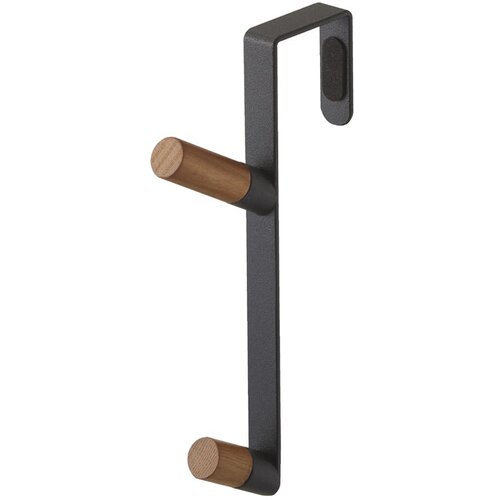 YAMAZAKI Črn kovinski obešalnik za vrata 1,5 cm Tower – Cene