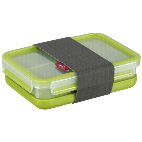 Emsa Clip&amp;amp;Go Lunchbox 518098 1,2l Transparent/Green Slike