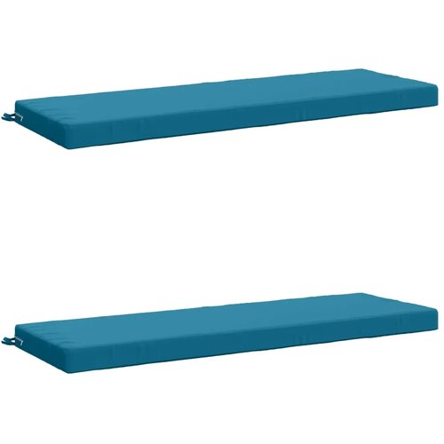  Jastučići za klupe - 2 dijela SOEST 2 kom. 100% poliester - Svjetloplava 140 x 50 x 8 cm Poliester Cijene