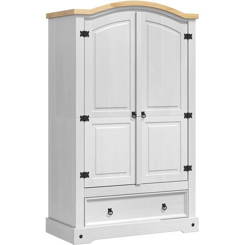  CORONA Bijelo 101 x 52 x 170 cm Čvrsto borovo drvo Slike