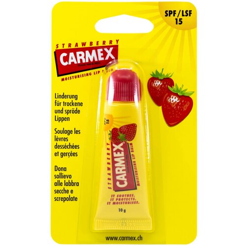 Carmex strawberry Balazam za usne u tubi, 10 g Slike