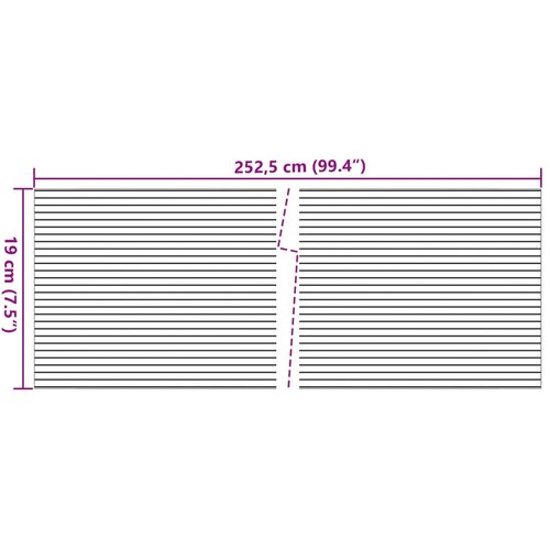  Vrtni zasloni za privatnost 10 kom svjetlosivi 252,5x19 cm PVC Slike