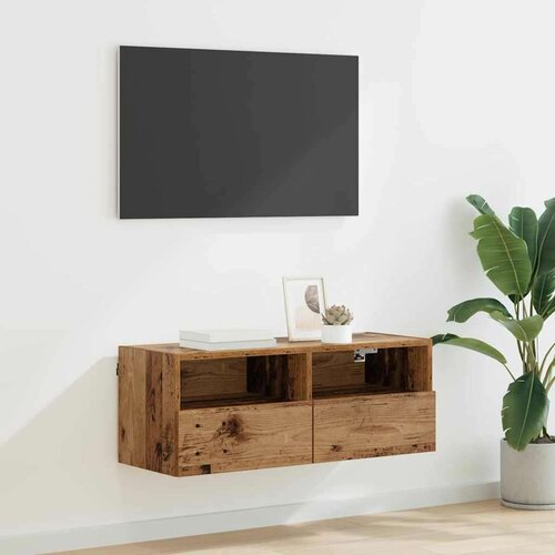 vidaXL TV stenska omara Star les 80 x 30 x 30 cm Konstruiran les Cene