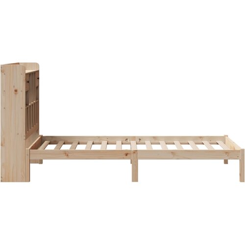  Krevet s regalom za knjige bez madraca 90x200 cm od borovine Slike