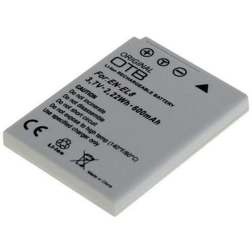 OTB baterija EN-EL8 za nikon coolpix S1 / S2 / S3 / P1 / P2, 600 mah kompatibilnost s originalnom baterijom Cijene