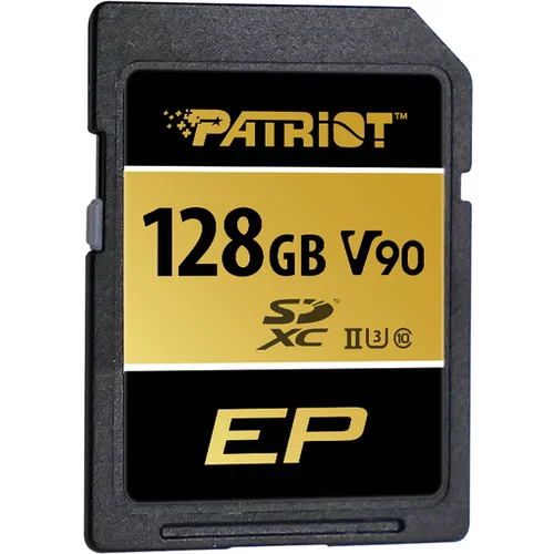 Patriot pomnilniška kartica 128GB SDXC UHS-II Class10 SD kartica, 300/260 MB/s PEF128GEP92SDX