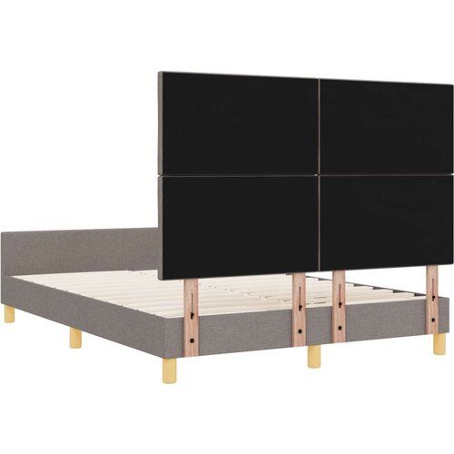 VidaXL Krevetna konstrukcija u taupe boji 160x200 cm Tkanina Slike