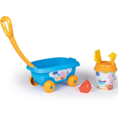 Smoby kolica s kantom i priborom za pijesak peppa pig Cijene