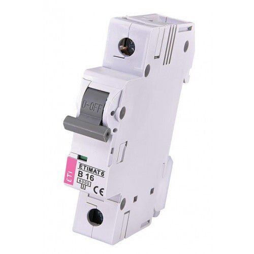 Eti OSIGURAČ AUTOMATSKI 16A 1P B 6kA - ETI Cene