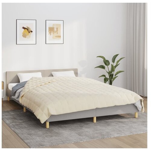  Obtežena odeja svetlo krem 200x220 cm 13 kg blago Cene