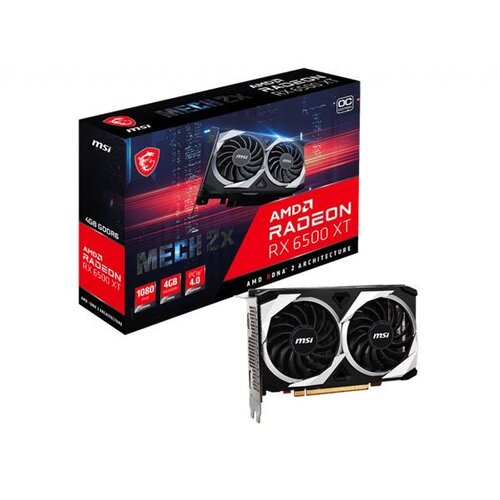 MSI AMD Radeon RX6500 XT 4GB MECH 2x OC HDMI DisplayPort (V508-003R) Slike