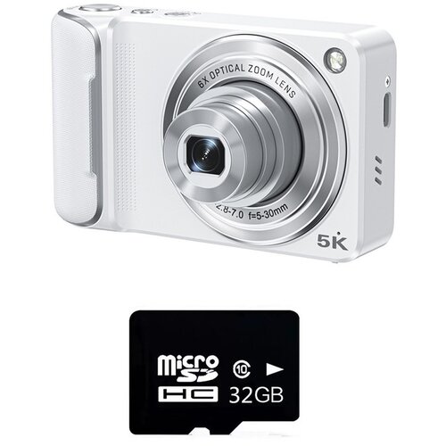 INF Digitalni fotoaparat s 6x optičnim zoomom in 32 GB TF kartico White, (5000089924) Cene