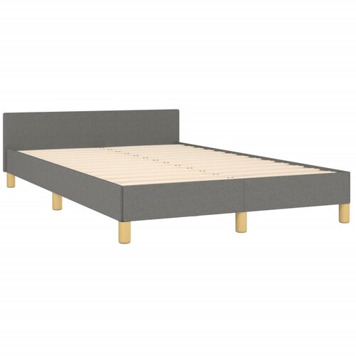  Okvir krevet bez madraca tamnosiva 120x190 cm od tkanine Slike