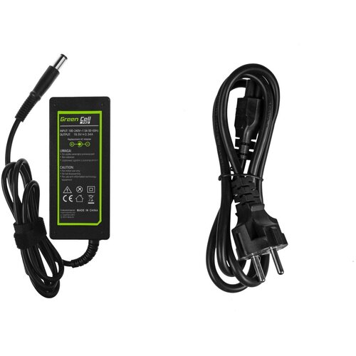 Green cell AD07AP Charger AC Adapter for Dell 19.5V 3.34A 65W / 7.4mm-5.0mm Slike