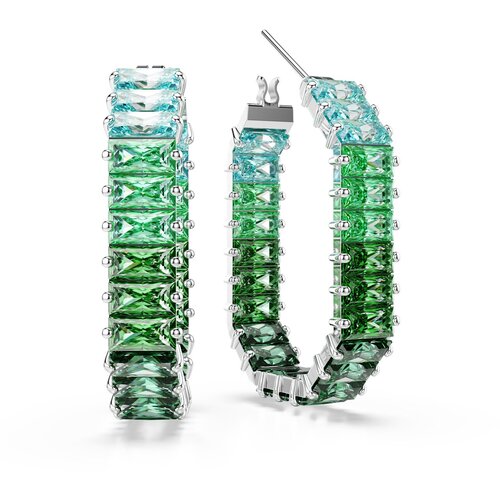 Swarovski Uhani svetlo modra / jelka / svetlo zelena / srebrna Slike