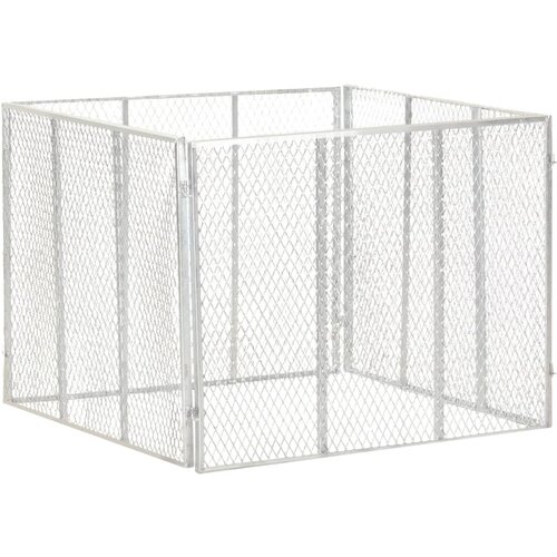 VidaXL Vrtni kompostnik 100x100x77 cm pocinkano železo Slike