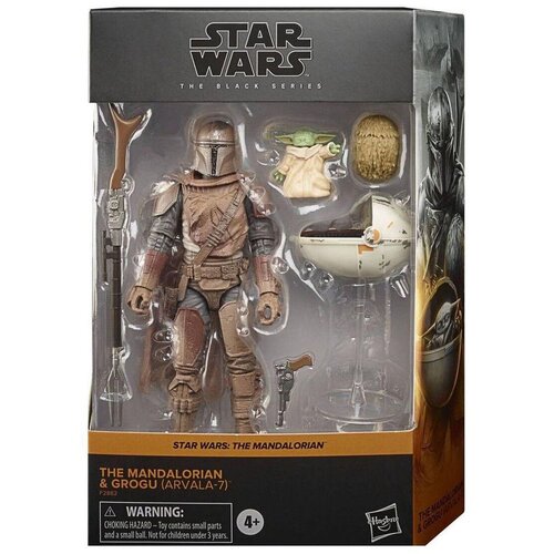 Hasbro STAR WARS THE MANDALORIAN IN GROGU THE CHILD FIGURICA ARVALA-7 BLACK SERIES, (20838375) Cene