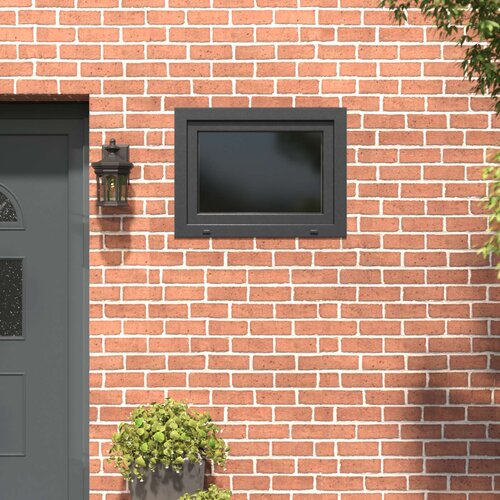  Prozor za podrum RISOR 80 x 70 cm PVC i staklo Antracit Slike