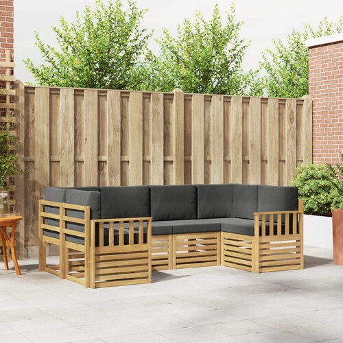  Set vanjskih sofa 5 pcs Bijela i Antracit 245 x 128,5 x 73 cm Slike
