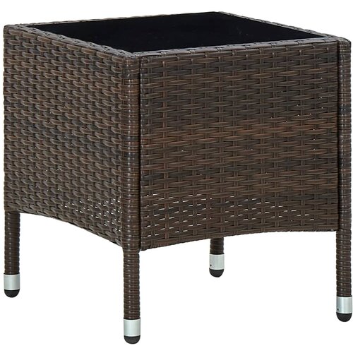 vidaXL Vrtni stol smeđi 40 x 40 x 45 cm od poliratana Cijene