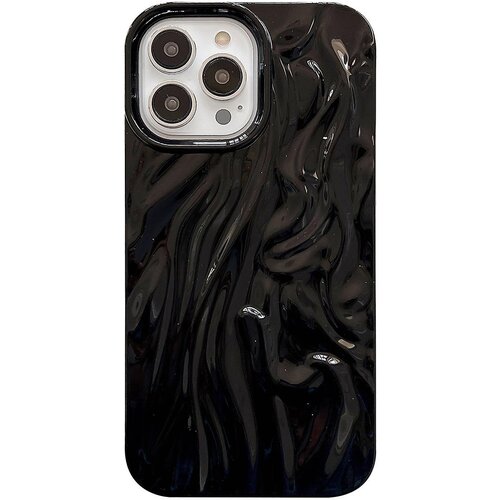 INORCO Za iPhone 14 Pro Pleat Design Sijajni ovitek za telefon, odporen na padce, mehak TPU zadnji za&amp;scaron;čitni pokrov, (22033549) Slike