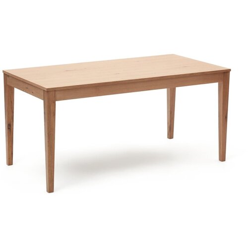 Kave Home Raztegljiva jedilna miza z mizno plo&amp;scaron;čo v hrastovem dekorju v naravni barvi 80x160 cm Yain &amp;ndash; Slike