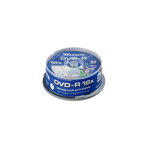  DVD-R TRAXDATA, 4.7GB, 16X, CAKE 25 kom... Slike