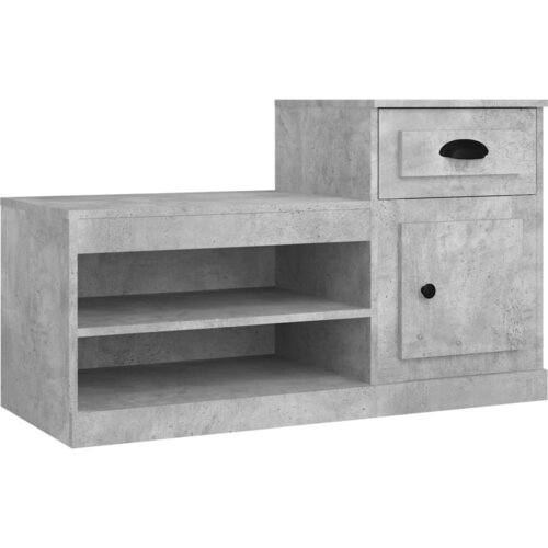 Maison Chic Omarica za obutev - Kopa za čevlje betonsko siva 100x42x60 cm inženirski les, (21777727) Cene