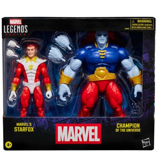 Hasbro Blister 2 figuras Starfox &amp;amp; Champion of the Universe Marvel Legends Series 15cm Slike