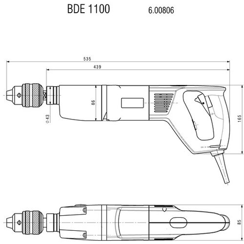 Metabo 2 brzine-bušilica 1100 W Cijene