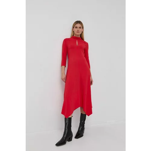 Liviana Conti Obleka rdeča barva