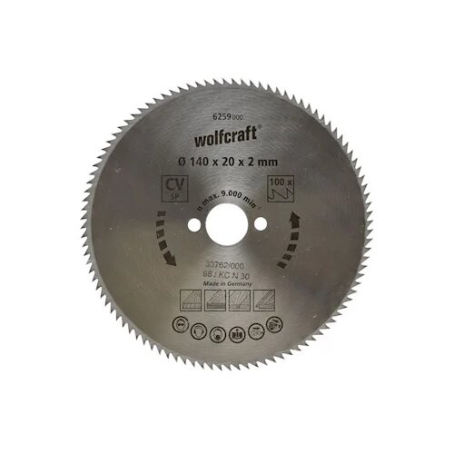 Wolfcraft kružna testera za ručne cirkulare CV &amp;oslash;140x20x2mm 6259000 Slike