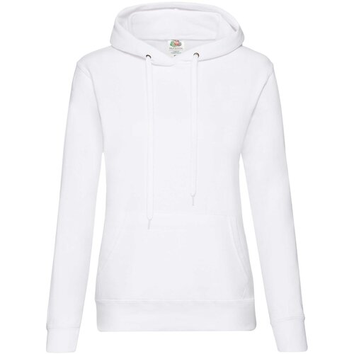 Fruit Of The Loom Biała bluza z kapturem Hooded Sweat Cene