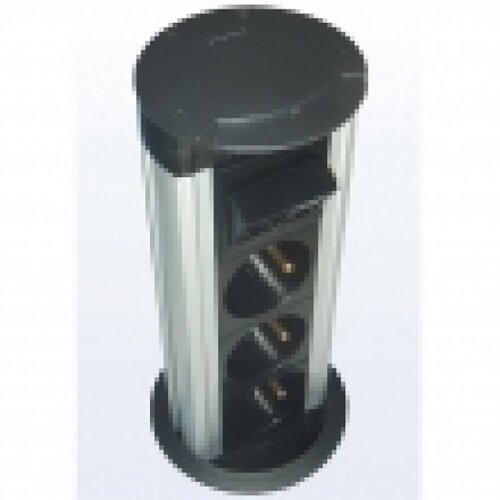  Komunikacioni stoni mini-stub na izvlačenje, visine 18cm od aluminijuma sa 4 slota za module 45x45mm (8M) NA2300DP180A Cene