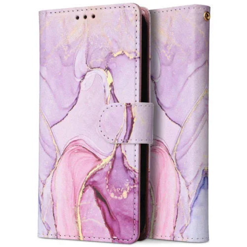 Onasi preklopna torbica Wallet denarnica Fancy Diary Marmor Samsung Galaxy A25 - vijola