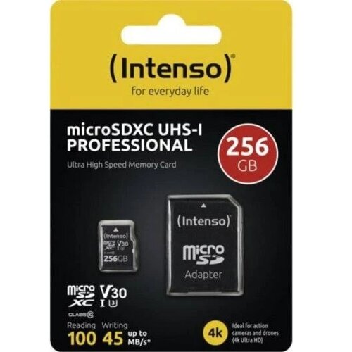 Intenso Micro SDXC 256GB UHS-I Professional 3433492 + adapter Cene