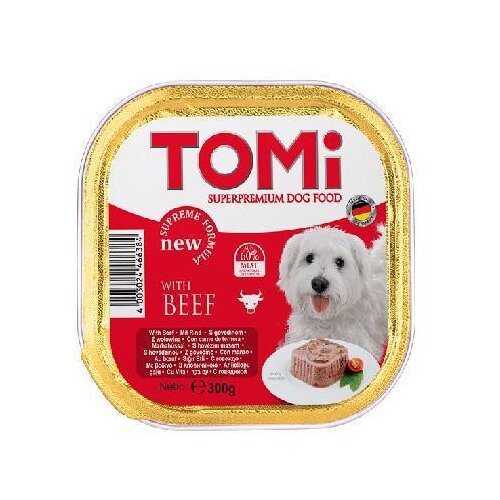 Tomi dog pašteta za pse - govedina 300g Slike