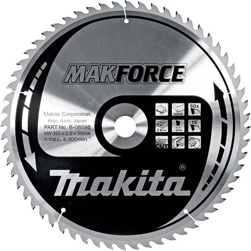Makita List za testeru od tvrdog metala, MAKForce, sa 60 zubaca Makita B-08595 Cene