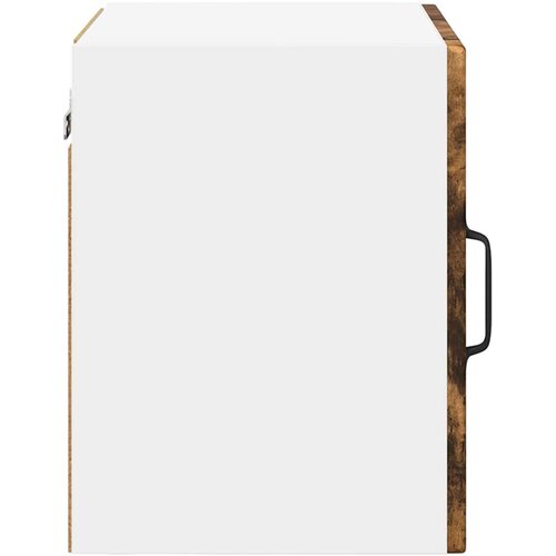  Zidni stakleni ormarić 2 pcs Dimljeni hrast 40 x 31 x 40 cm Slike