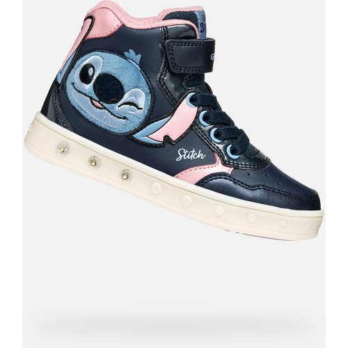 Geox Dark Blue Girls Skylin Sneakers - Girls Cene